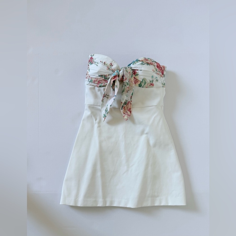 Floral Strapless Dress